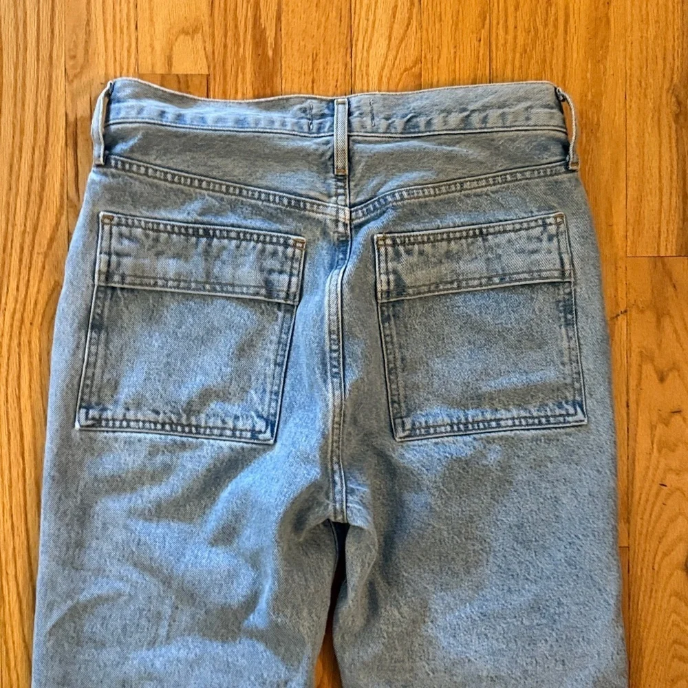 Agolde sz 26 Cooper Cargo Denim Jeans in Light Blue wash great condition - Picture 8 of 14